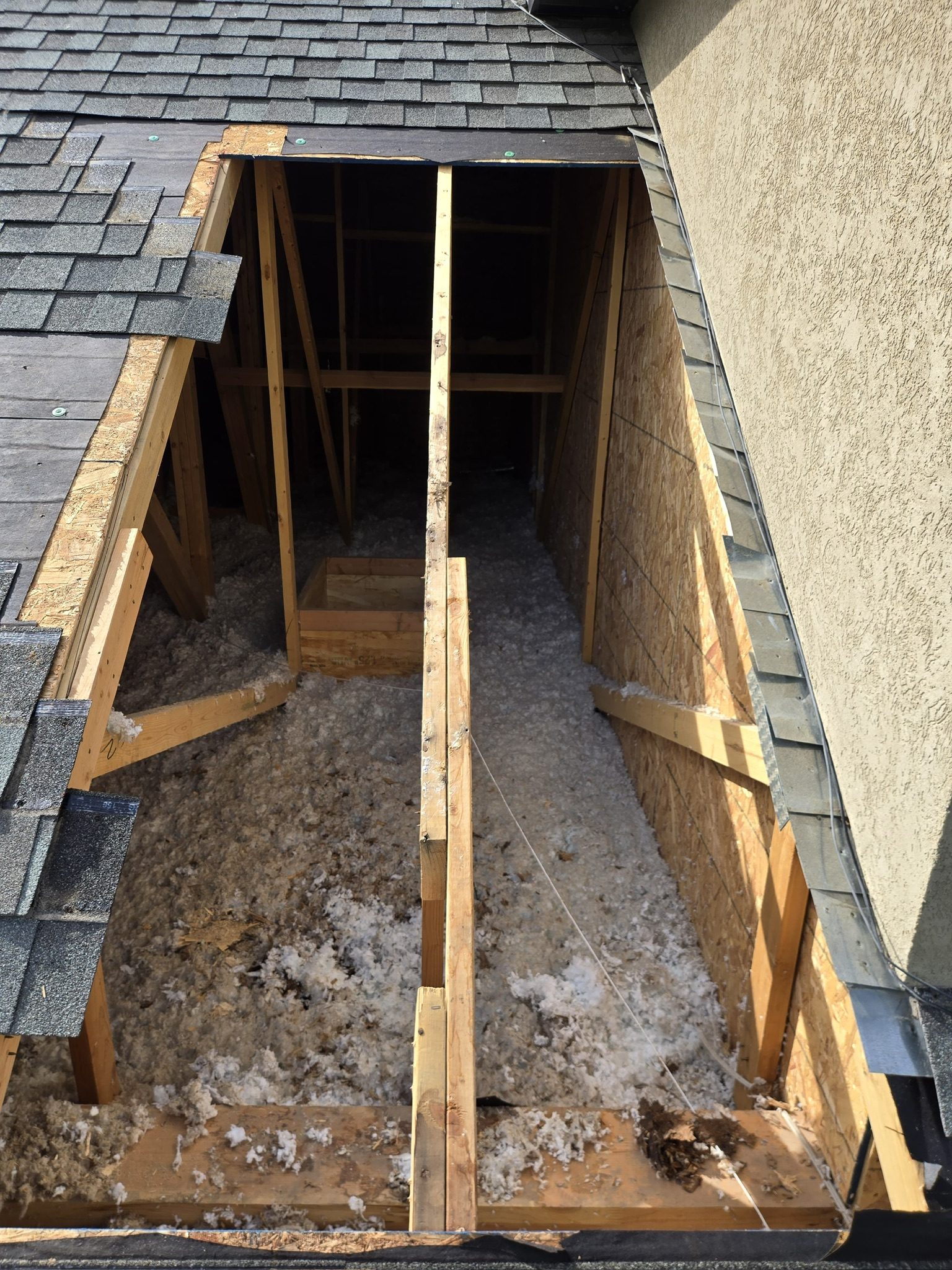 Deck opened up during a repair